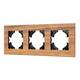 Рамка на 3 поста из натурального дерева Arlight FRM-XSILO-WD-3-SNL 051276