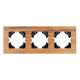 Рамка на 3 поста из натурального дерева Arlight FRM-XSILO-WD-3-SNL 051276, изображение 3
