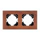 Рамка на 2 поста из натурального дерева Arlight FRM-XSILO-WD-2-NL 050871, изображение 2