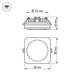 Встраиваемый светодиодный светильник Arlight LTD-80x80SOL-5W Day White 4000K 017633, изображение 3