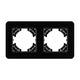 Рамка на 2 поста стеклянная Arlight FRM-OMALI-GS-2-BK 049693, изображение 2