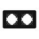 Рамка на 2 поста стеклянная Arlight FRM-OMALI-GS-2-BK 049693, изображение 3
