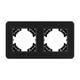 Рамка на 2 поста стеклянная Arlight FRM-OMALI-SFGS-2-BK 049709, изображение 2