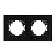 Рамка на 2 поста пластиковая Arlight FRM-PERIO-PL-2-BK 049751, изображение 2