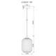 Подвесной светильник Arte Lamp Arwen A1902SP-1WH, изображение 4