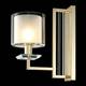 Бра Crystal Lux Nicolas AP1 Gold/White, изображение 2