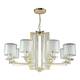 Подвесная люстра Crystal Lux Nicolas SP-PL8 Gold/White
