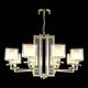 Подвесная люстра Crystal Lux Nicolas SP-PL8 Gold/White, изображение 2