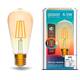Лампа светодиодная диммируемая филаментная Gauss Smart Home Filament E27 6,5W 2000-5500K золотистая 1310112, изображение 6