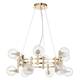Подвесная люстра Crystal Lux Luxury SP12 Gold