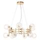 Подвесная люстра Crystal Lux Luxury SP12 Gold, изображение 3