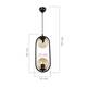 Подвесной светильник Toplight Kerrie TL1609H-02BK, изображение 4
