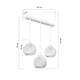 Подвесная люстра Toplight Lizbeth TL1612L-03WH, изображение 4