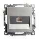 Розетка компьютерная RJ-45 Stekker Катрин серебро GLS00-7107-03 39585