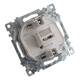 Розетка компьютерная RJ-45 Stekker Катрин серебро GLS00-7107-03 39585, изображение 3