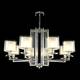 Подвесная люстра Crystal Lux Nicolas SP-PL8 Nickel/White, изображение 2