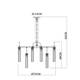 Подвесная люстра Arte Lamp Borgia A4088LM-12AB, изображение 6