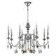 Подвесная люстра Crystal Lux MERCEDES SP8 CHROME/SMOKE