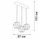 Подвесной светильник Vitaluce V4956-1/3S, изображение 3