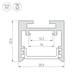 Профиль Arlight SL-LINE-2522-2500 WHITE 043110, изображение 5