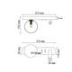 Бра Italline IT08-8024 black 3000K, изображение 2