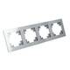 Рамка 4-постовая Stekker Катрин серебро GFR00-7004-03 39534, изображение 4