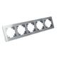 Рамка 5-постовая Stekker Катрин серебро GFR00-7005-03 39639, изображение 3