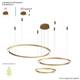 Подвесной светодиодный светильник Crystal Lux Fortuna SP158W Led Gold, изображение 4