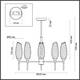 Потолочная люстра Lumion SHIVON 6518/5C, изображение 2