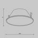 Декоративная рамка-отражатель Maytoni Technical Wise Ring057-7-B, изображение 2