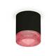 Комплект накладного светильника Ambrella light Techno Spot XS7402012 SBK/PI черный песок/розовый (C7402, N7193)