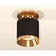 Комплект накладного светильника Ambrella light Techno Spot XS7402101 SBK/PYG черный песок/золото желтое полированное (N7929, C7402, N7034), изображение 3