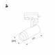 Трековый светодиодный светильник Arlight LGD-Gelios-4TR-R95-40W Warm3000 036093, изображение 2