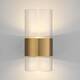 Настенный светодиодный светильник Eurosvet Watford 40021/1 LED латунь/прозрачный, изображение 3