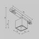 Трековый светодиодный светильник Maytoni Technical Magnetic Exility Alfa S TR133-4-7W-DS-B, изображение 2